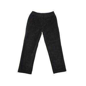 DGK Black Corduroy Skate Pants Men’s Large Elastic Waist Rose Embroidery